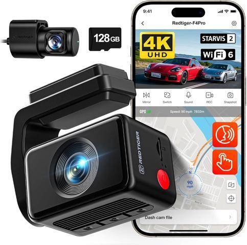 Car camera front and rear F4 Pro 4K Dash Cam Front Rear