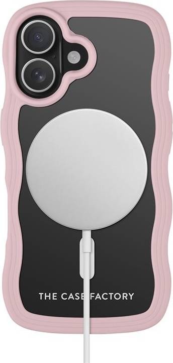 The Case Factory iPhone 17 Wave Magnetic Rosa