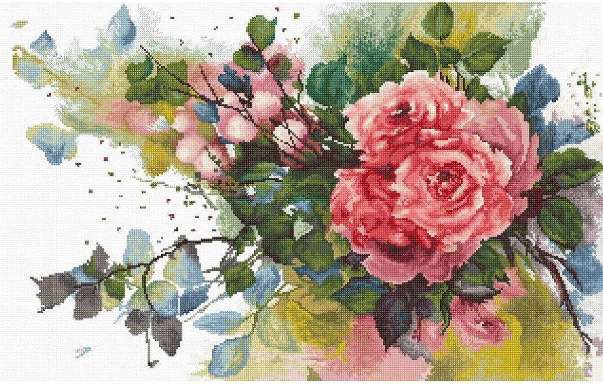 Red roses Etsy Cross Stitch Kit Red Roses
