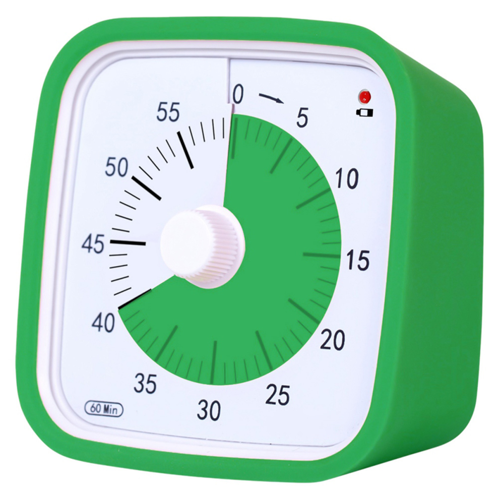 Green egg Green Visual Timer for Kids Kitchen Timer