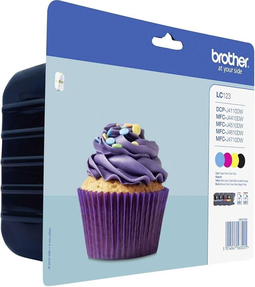 Brother Authentic Lc123 Ink Cartridge Multipack