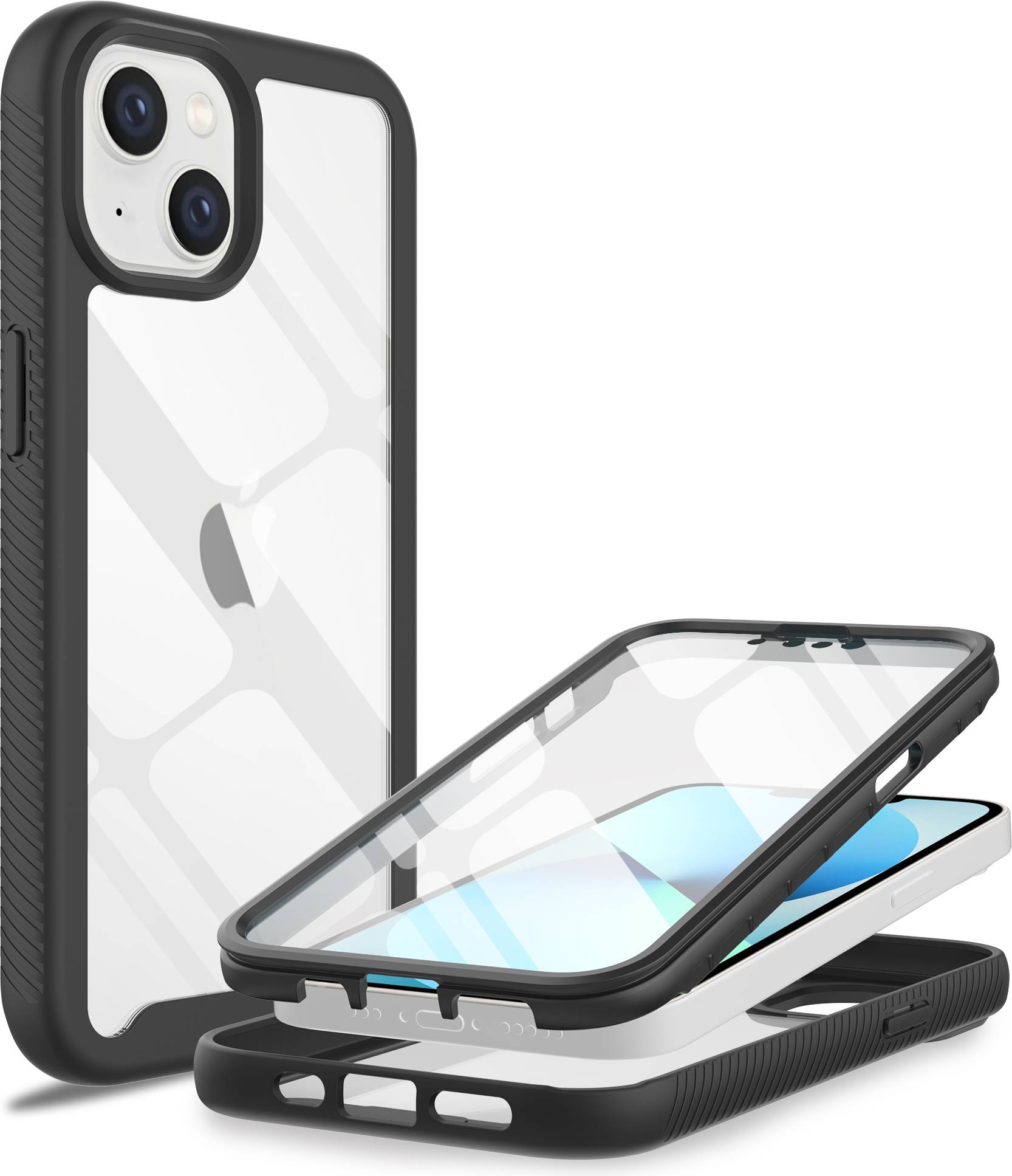 Mobique Full Protection Case iPhone 14 Sort