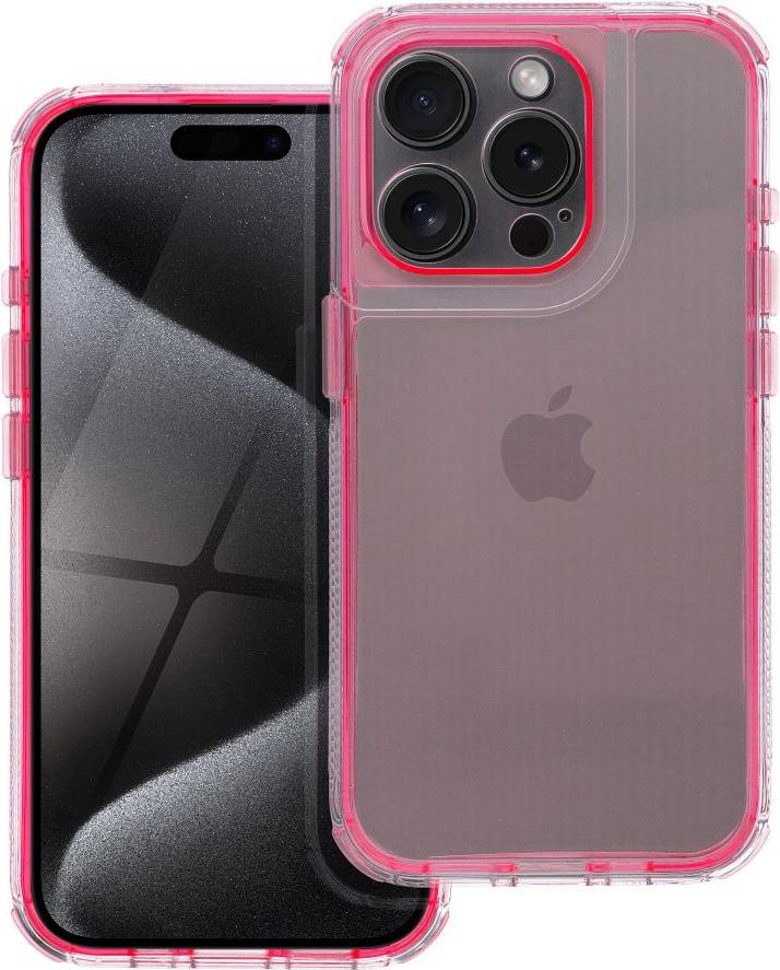 OEM Mobilskal iPhone 17 Pro Matrix Clear Powder Rosa
