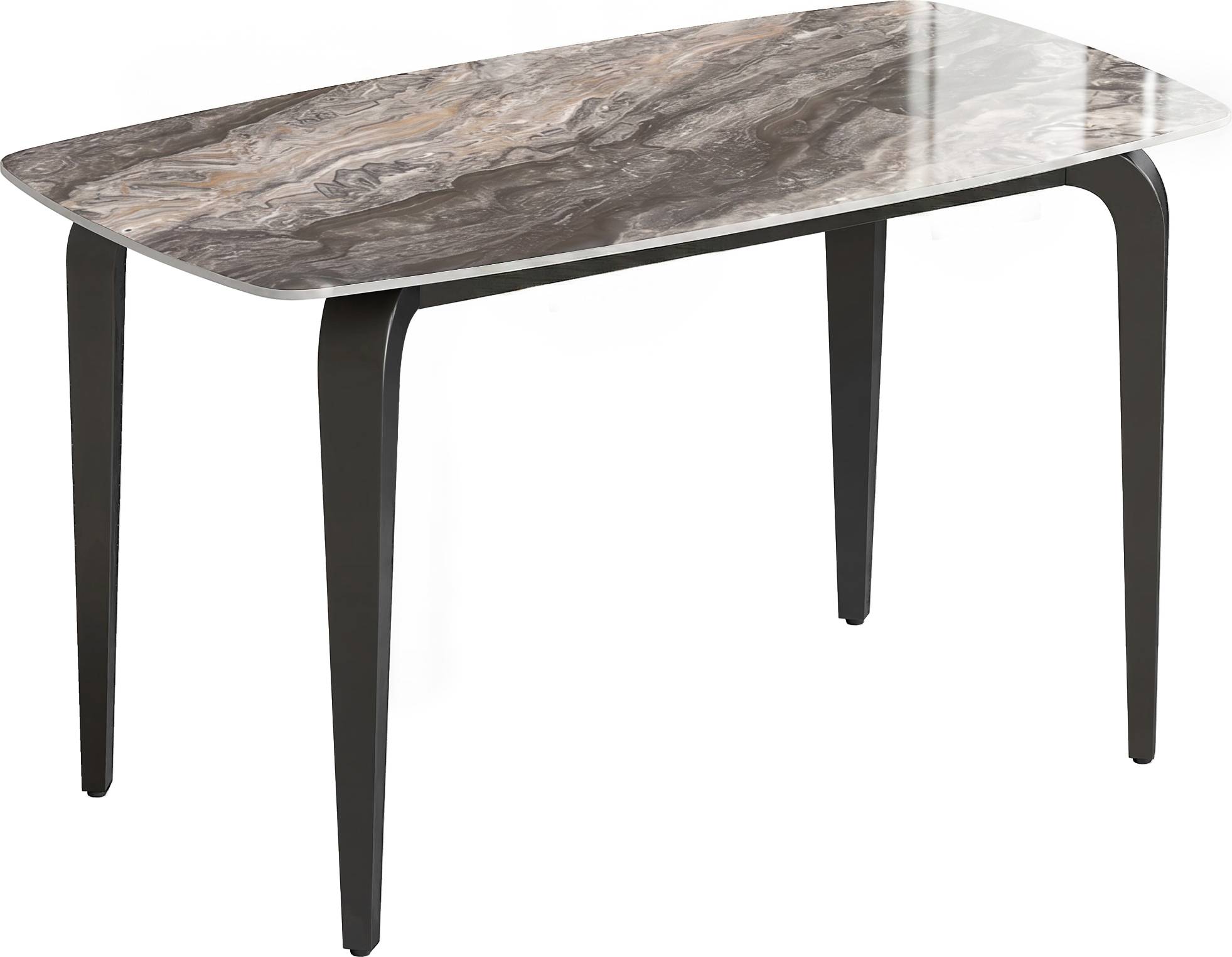 Homcom with Sintered Stone Tabletop Dining Table