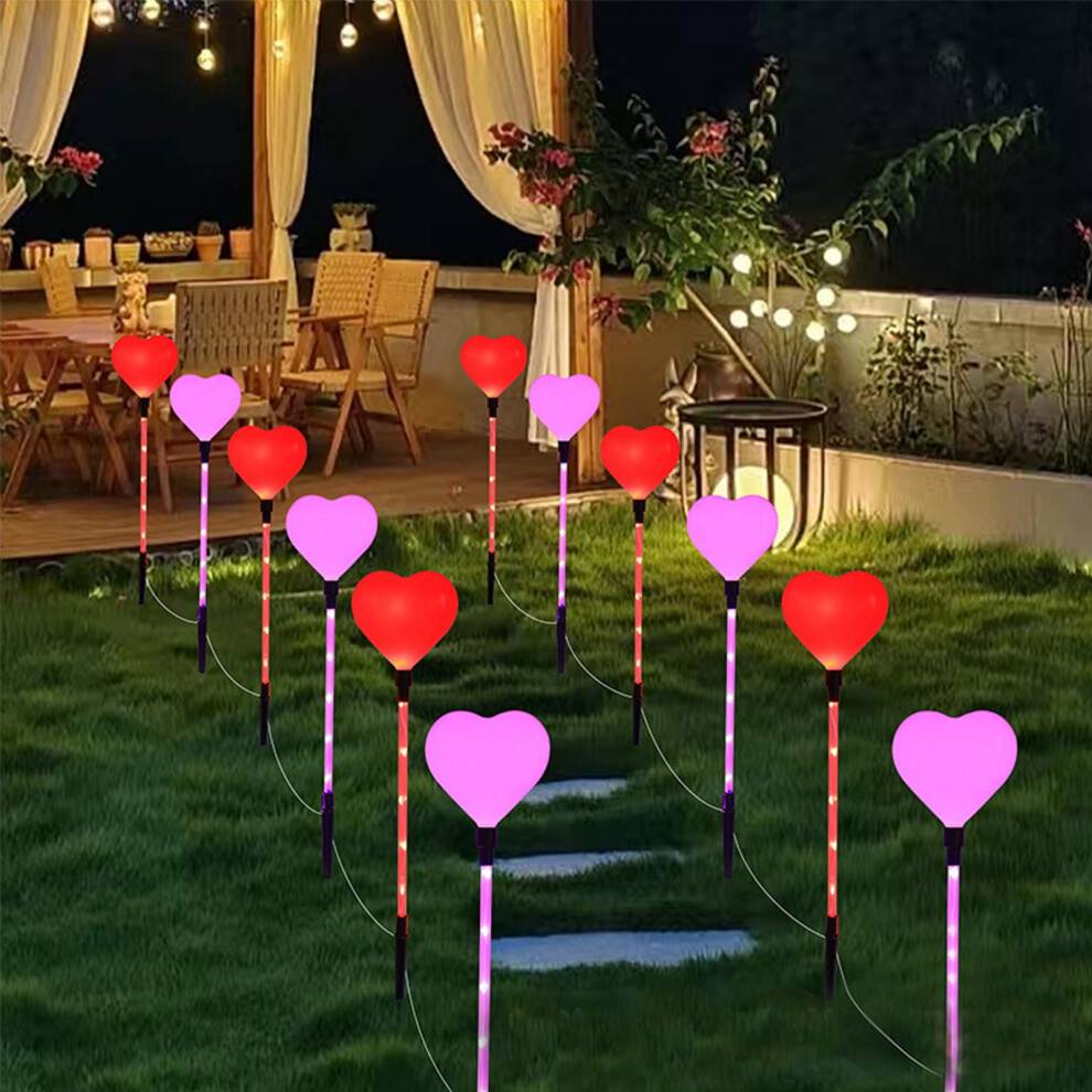 Solar lights for garden fence 6-in-1 Solar Lights 19.3 Inch LED String Light