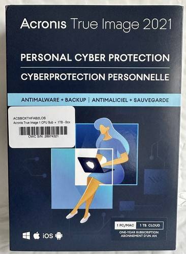True Image Premium Protection Subscription 1 Tb