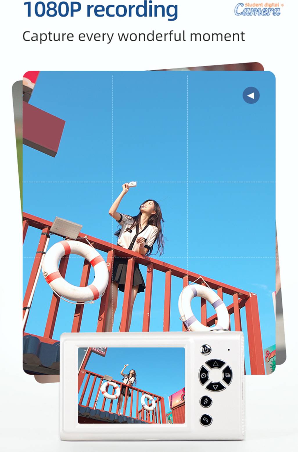 1080p Digital Camera 48MP 2.8-Inch Screen