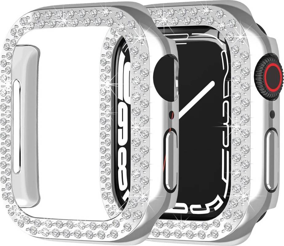 Wearables apple watch se 40mm Apple Watch SE 40mm Rhinestone Cover Sølv