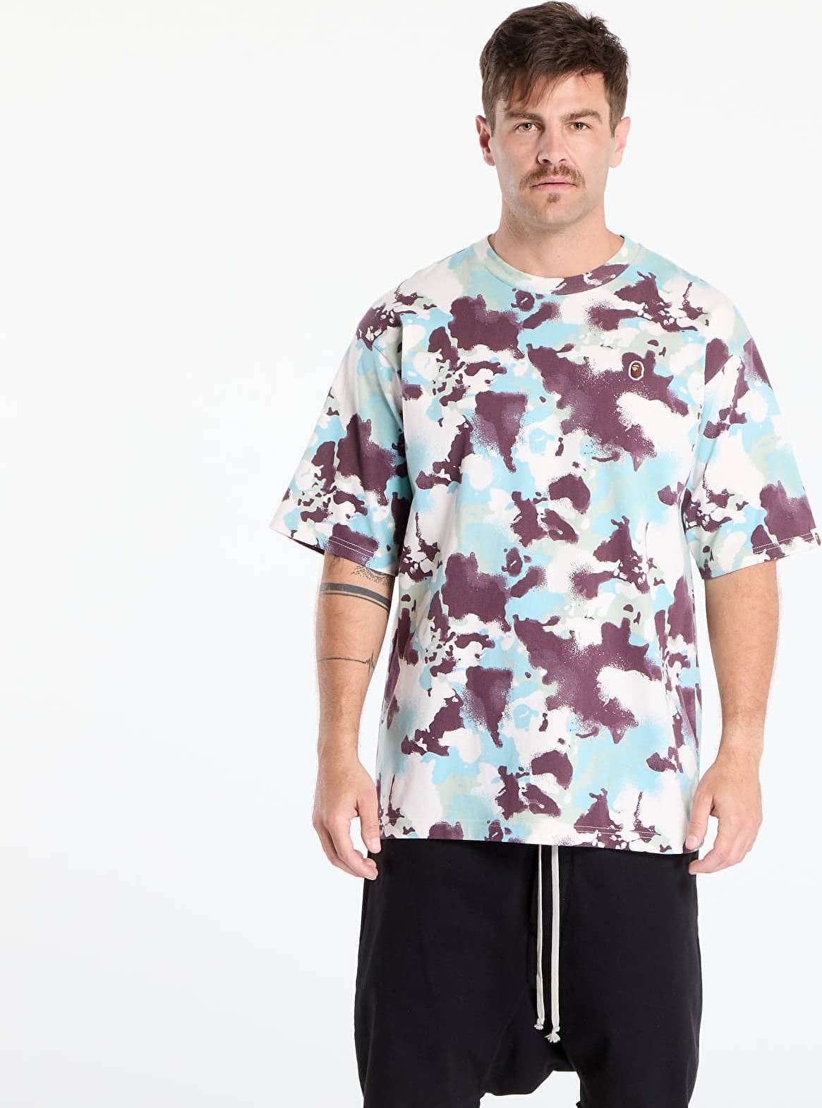 A Bathing Ape Map Camo One Point Tee - Multicolor