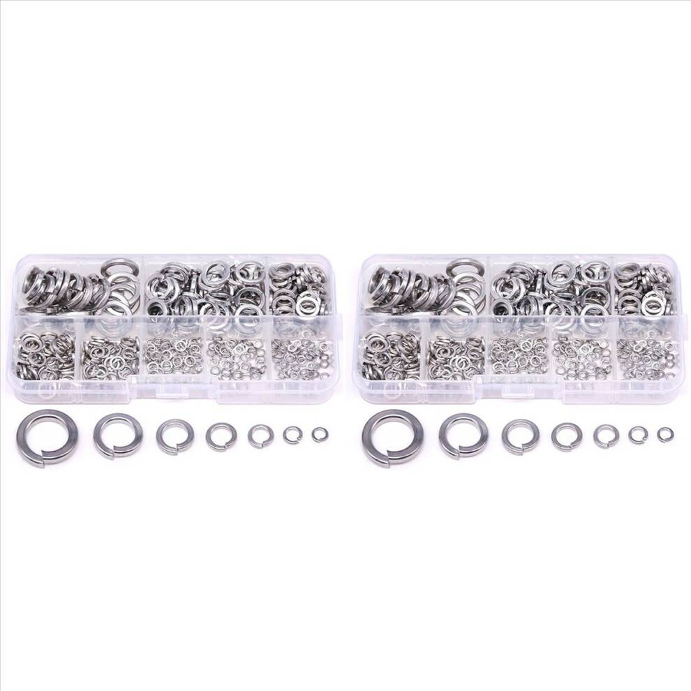 Kepptory Spring Lock Washer 304 Stainless Steel Set 820-Pcs