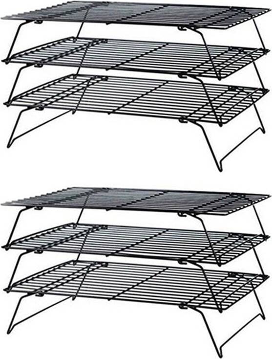 Istovo 2X 3 Layers Stackable Cooling Wire Rack