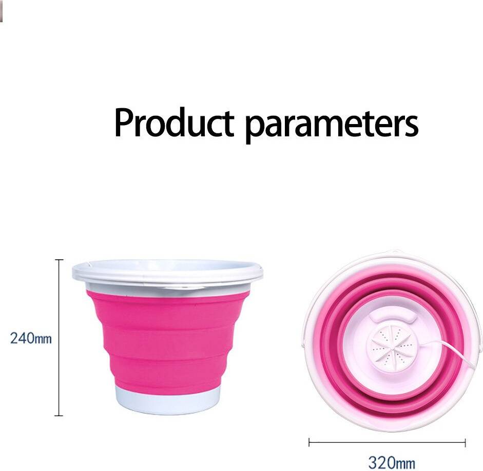 Mini Turbo Foldable USB Washing Machine