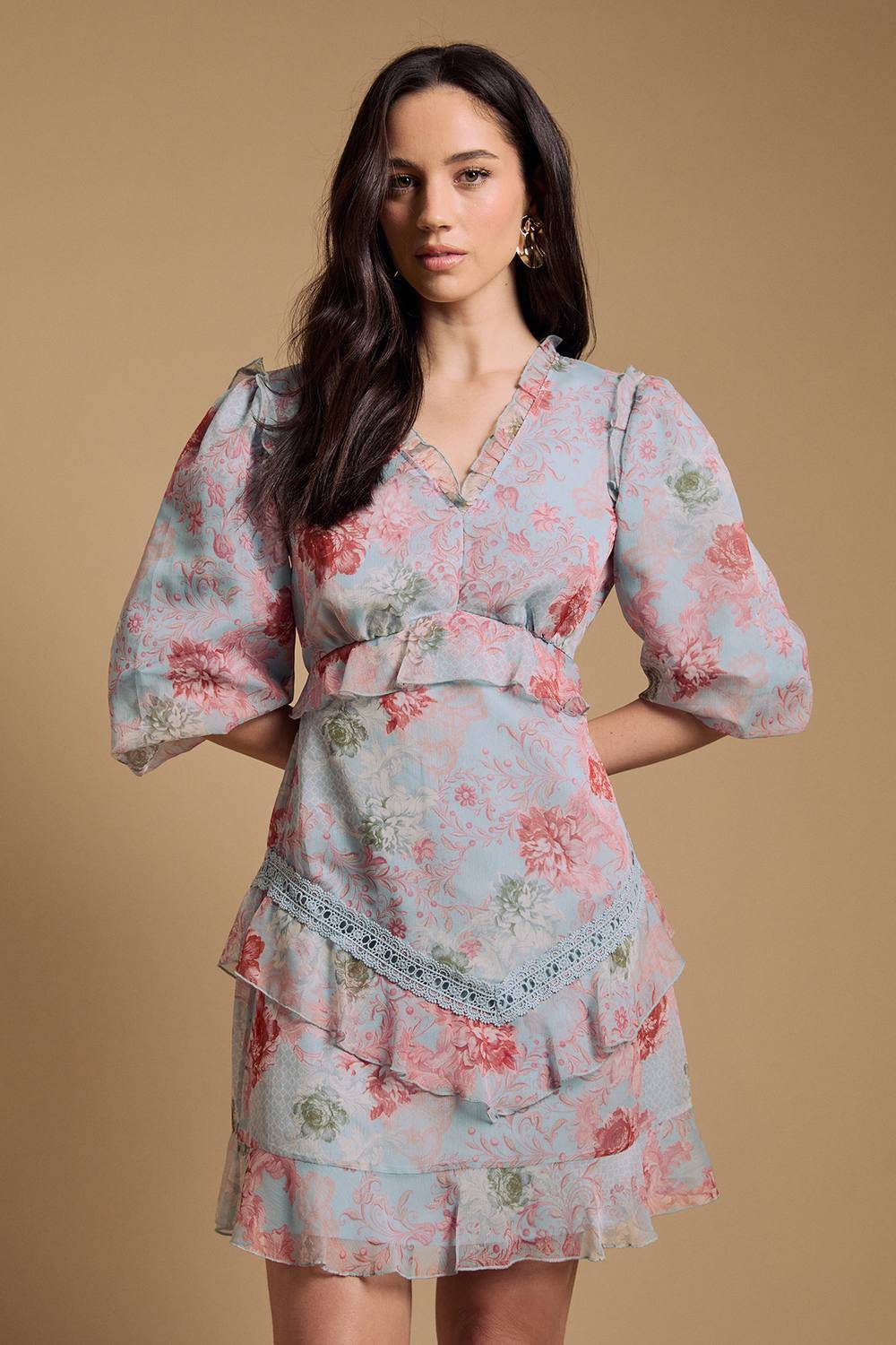 Oasis Multi Mini Dress - Multicolor