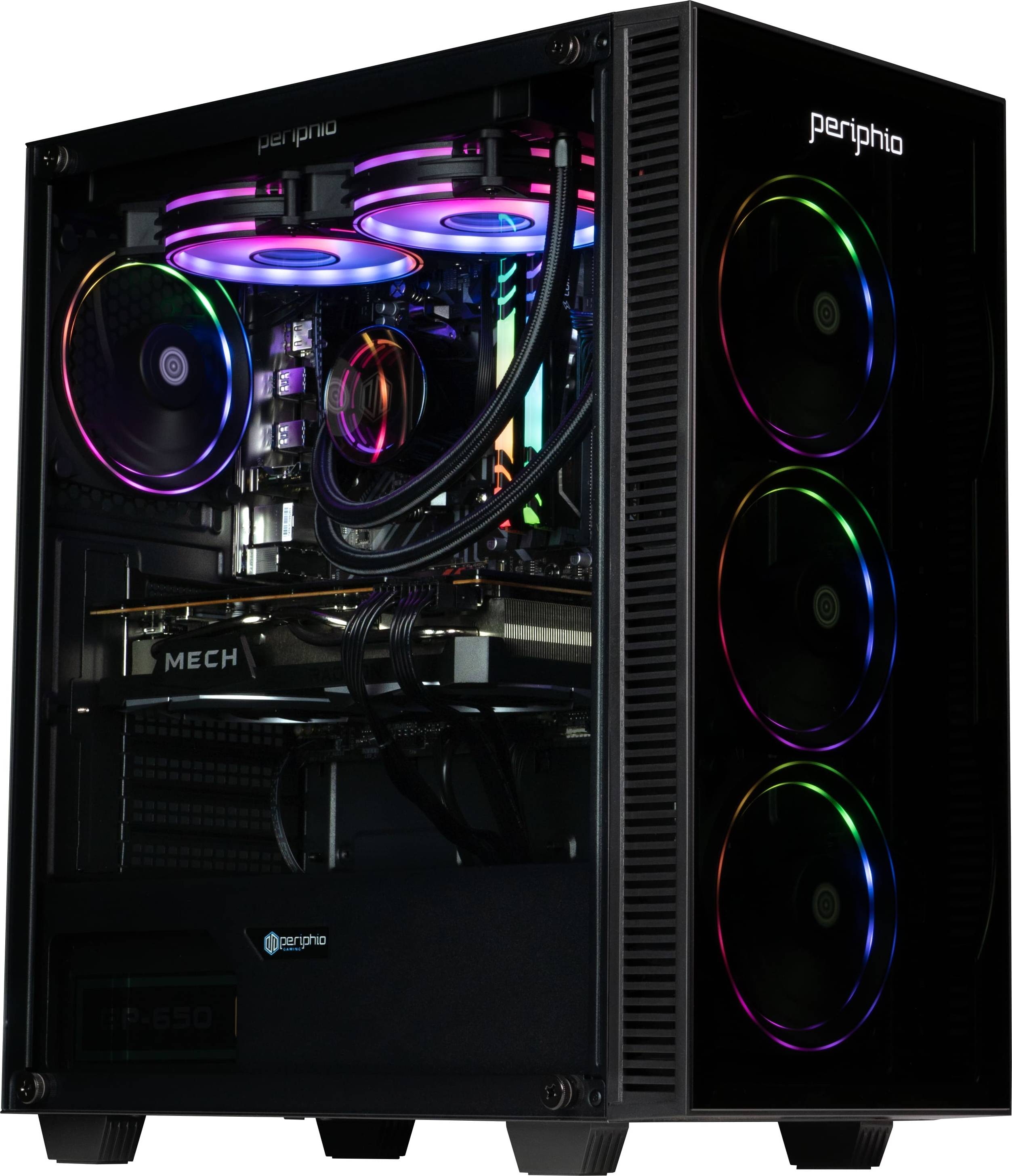 Rx 7600 Periphio Firestorm Gaming PC AMD Ryzen 5 Radeon RX 7600