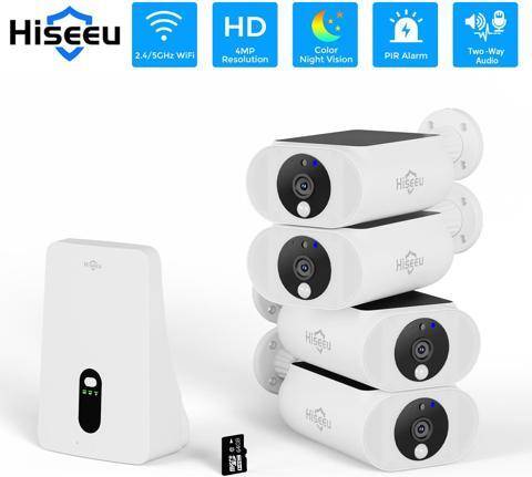 Wireless security cameras Hiseeu 4MP Wifi Wireless Security Camera System
