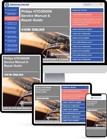 Philips HTD3500K Service Manual Repair Guide