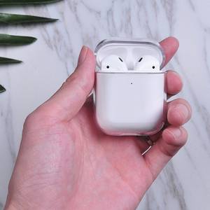 Apple airpods 2019 Customized Patterns Logo Hard Plastic Clear Transparent Case