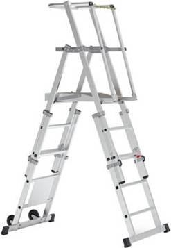 Telescopic ladders BOSS Teleguardplus Telescopic Platform Ladder 5 Rung