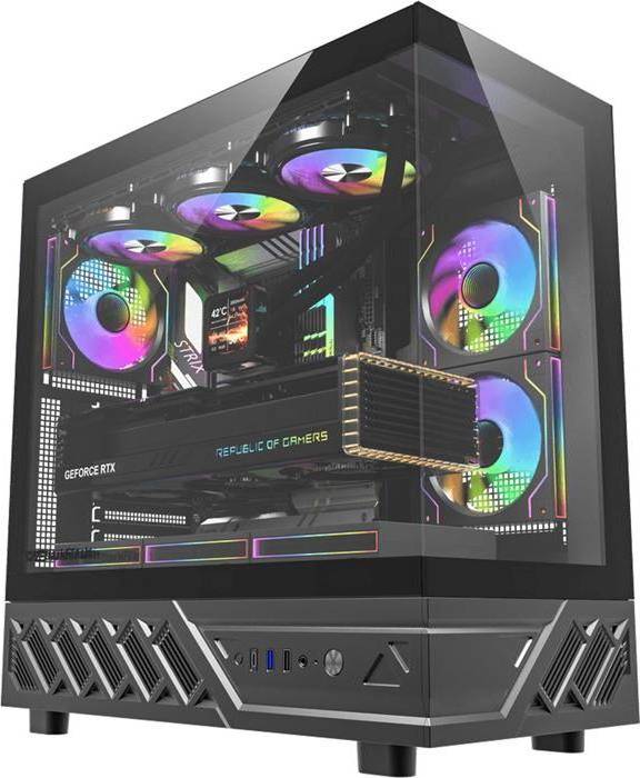Pc computer darkFlash DS950 Computer Case Black 6 Fans