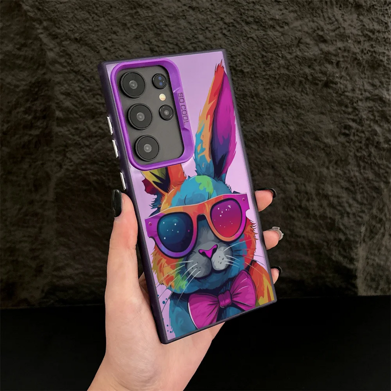 Samsung s23ultra Cartoon Rabbit Plating Case Samsung S23Ultra
