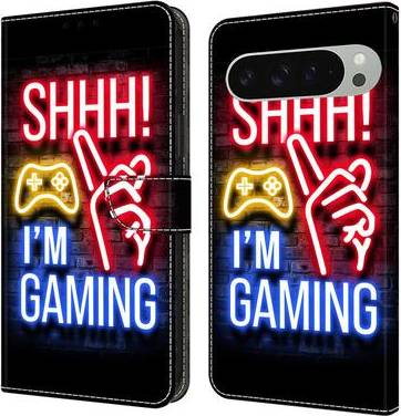 Google Pixel 9 Pro XL Wallet Case Pattern Printing Stand