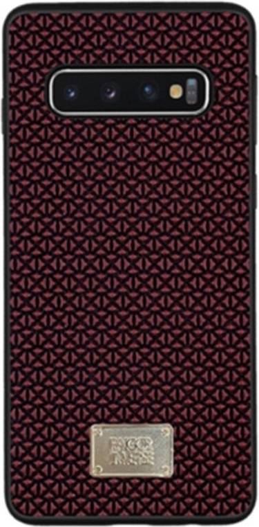 Keshen Galaxy S10 Geometric Texture Pattern Case Red