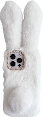 Iphone 16 pro white Fluffy Rabbit iPhone 16 Pro Max Cover White