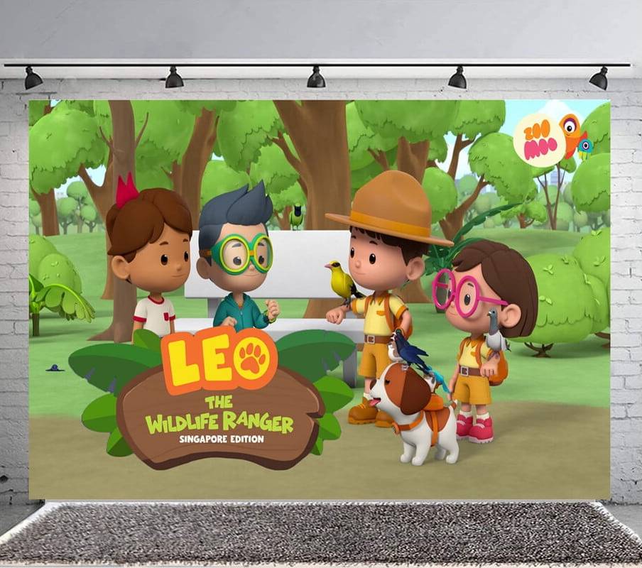 Leo Wildlife Ranger Backdrop Banner