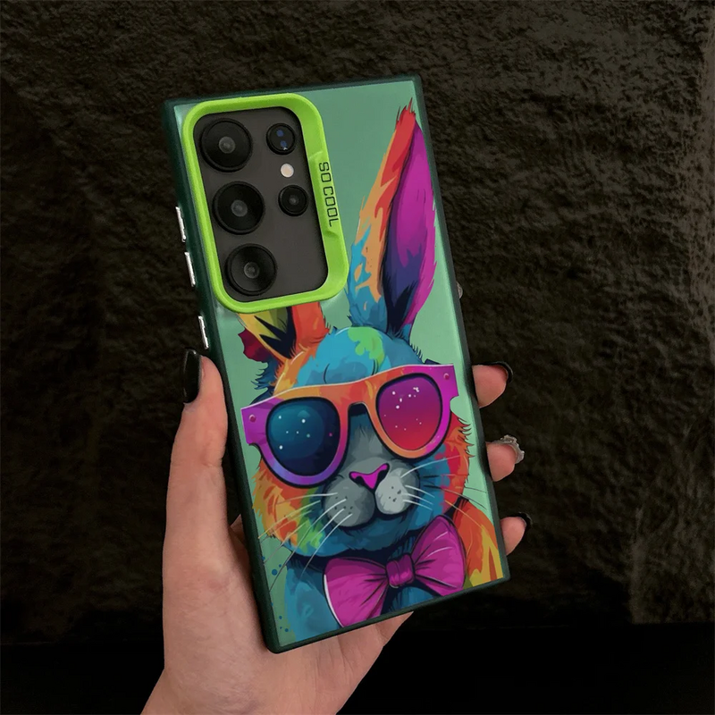 Samsung s23ultra Cartoon Rabbit Plating Case Samsung S23Ultra