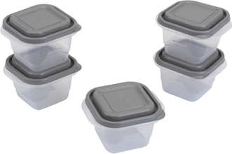 5-Pack Small Square Storage Containers