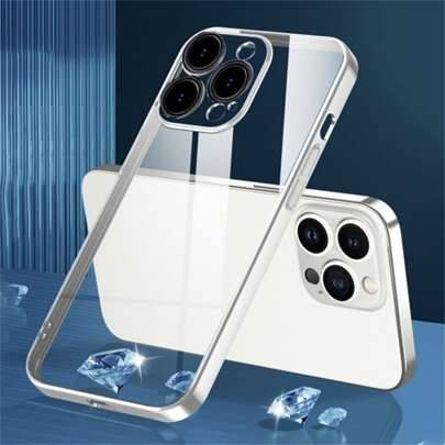 Electroplated Silver Anti-Fall Lens Protection Case