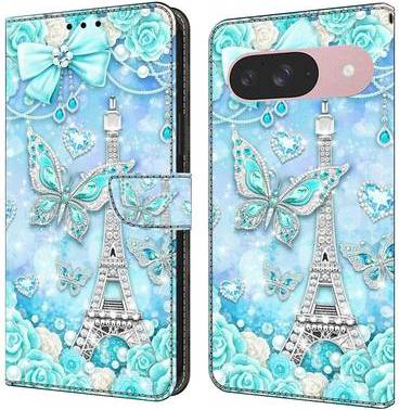 Google Pixel 9 Pro Wallet Case Pattern Printing Stand