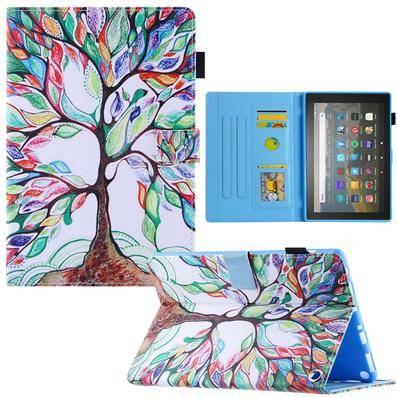 Amazon Fire Max 11 Pattern Leather Case Life Tree