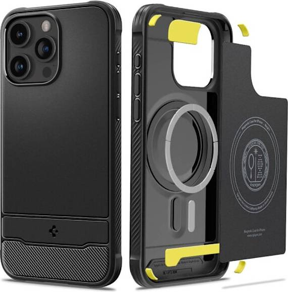 Spigen iphone 15 pro case Compatible iPhone 15 Pro Rugged Armor Case