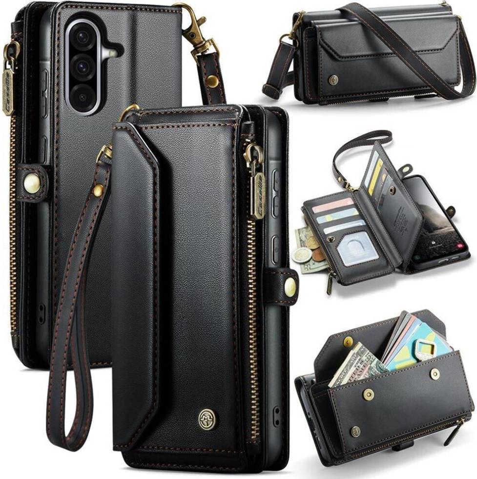 Samsung z flip 8 Large Capacity 3-Layer Zipper Wallet Case