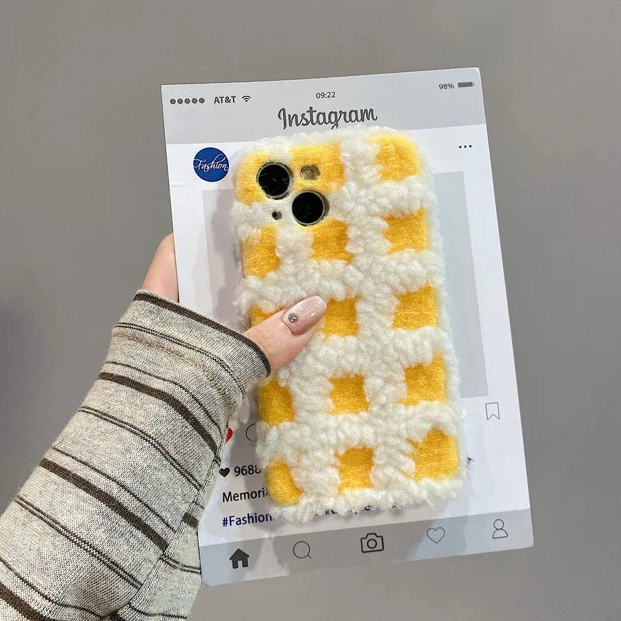 Apple iphone se 3rd generation Color Block Chessboard Pattern Phone Case