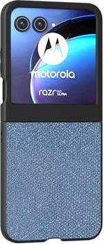 Motorola Razr Rhinestone Tekstur Hybrid Cover Blå
