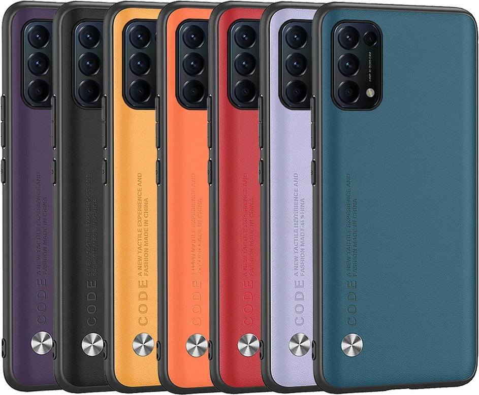 Realme gt 7 pro Luxury Leather Phone Case For Oppo Reno 5 Pro Plus