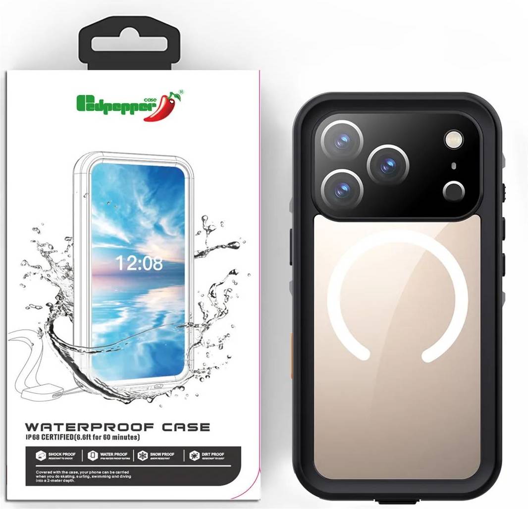 Iphone 15 e Shellbox IP68 Waterproof Magnetic Case For iPhone 17 Pro Max