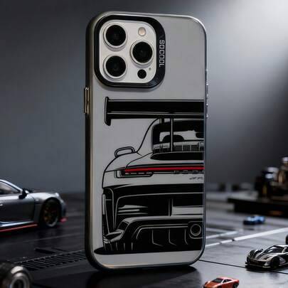 Shein TPU PC Matte Finish Racing Car Phone Case