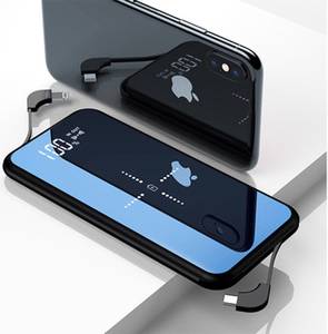 Power banks Custom Made Mirror Power Banks With Cable