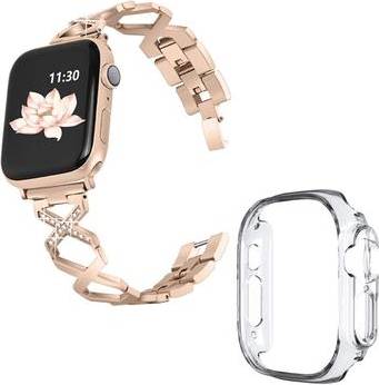 Apple Watch Ultra Rhinestone Stainless Steel Watch Strap