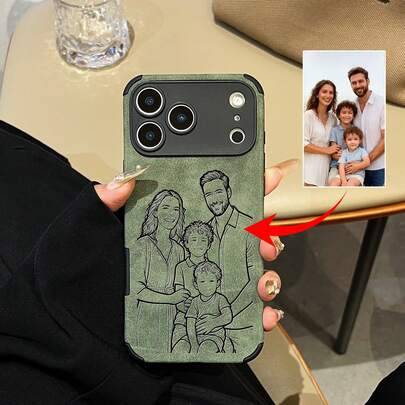 Shein Customized Personalized Photo DIY Line Drawing Carving Case