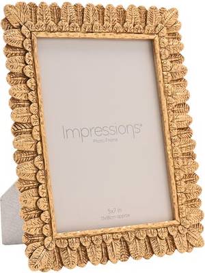 Impressions Rounded Leaf Resin Photo Frame