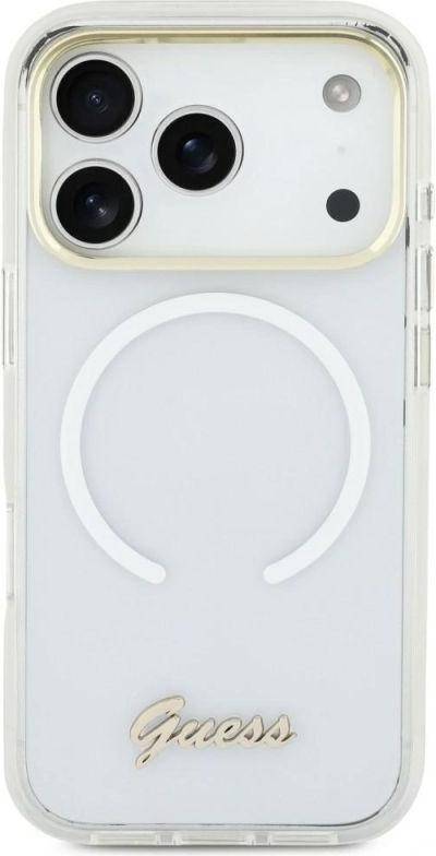 Guess IML Gradient Script Metal MagSafe Cover