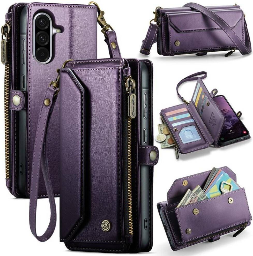 Samsung z flip 8 Large Capacity 3-Layer Zipper Wallet Case