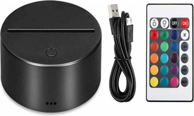 USB 3D LED Base Night Light