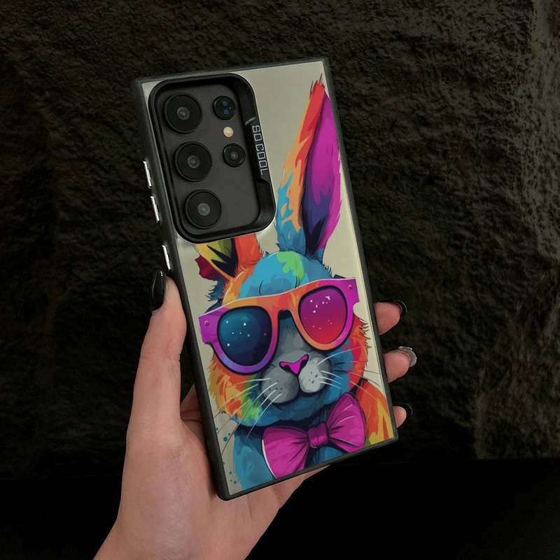 Samsung s23ultra Cartoon Rabbit Plating Case Samsung S23Ultra