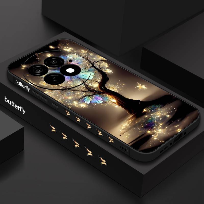 OnePlus Shockproof Butterfly Tree Silicone Case For