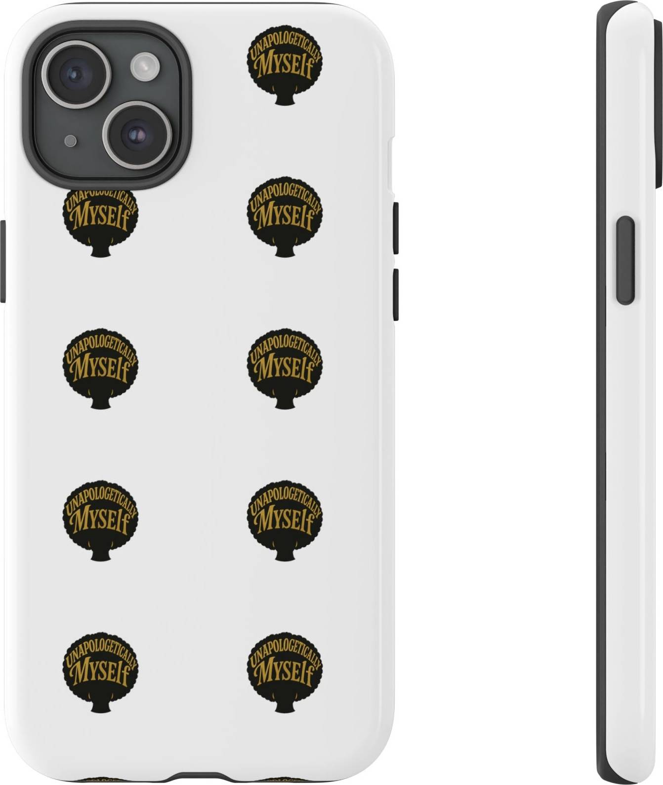 Retro Myself Badge Pattern Phone Case